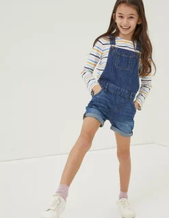 FatFace Shortie Dungarees|Girls View All