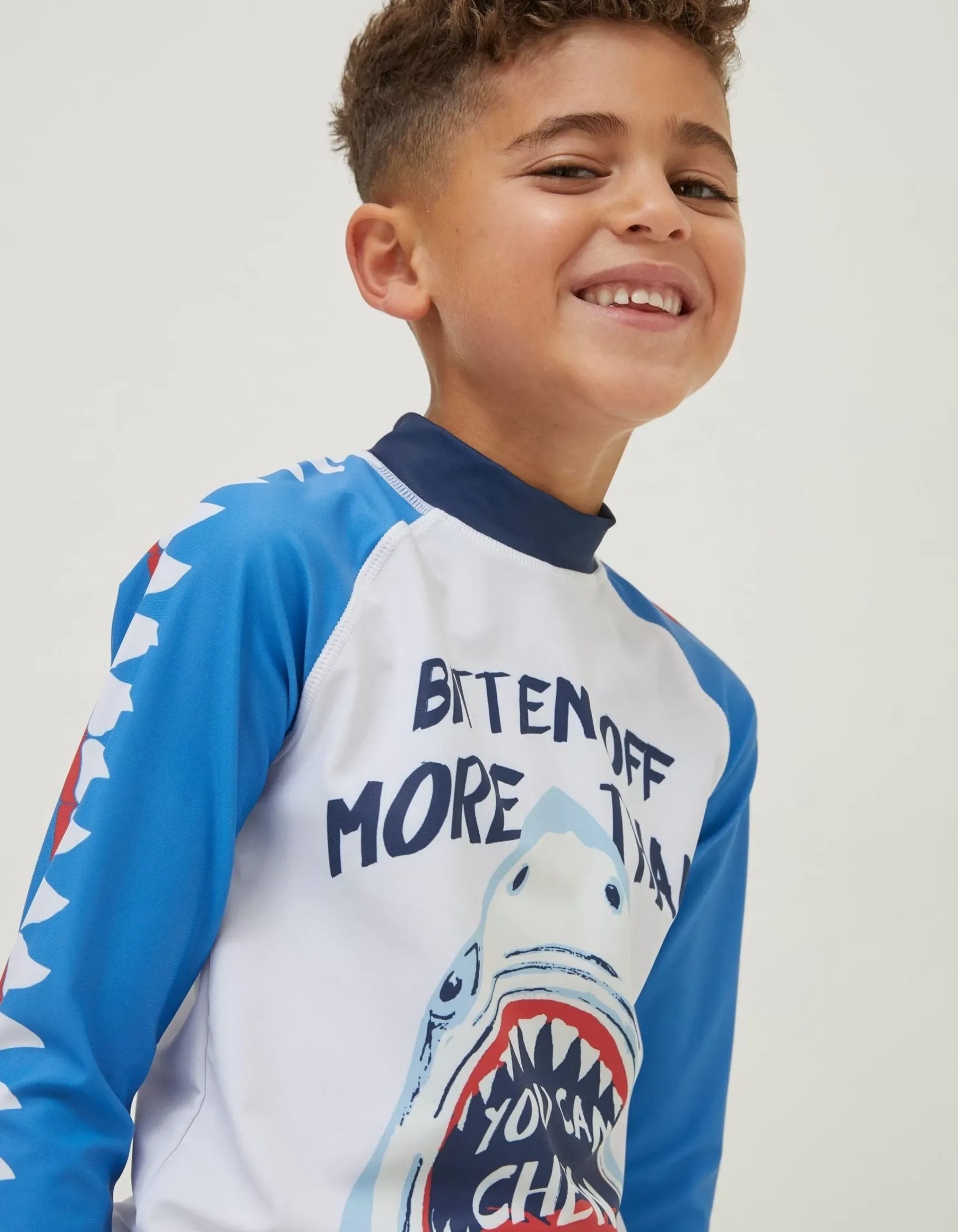FatFace Sidney The Shark Rash Vest|Boys View All