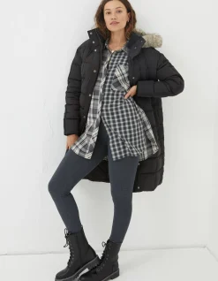 FatFace Sienna Quilted Mid Length Coat|Women Coats & Jackets