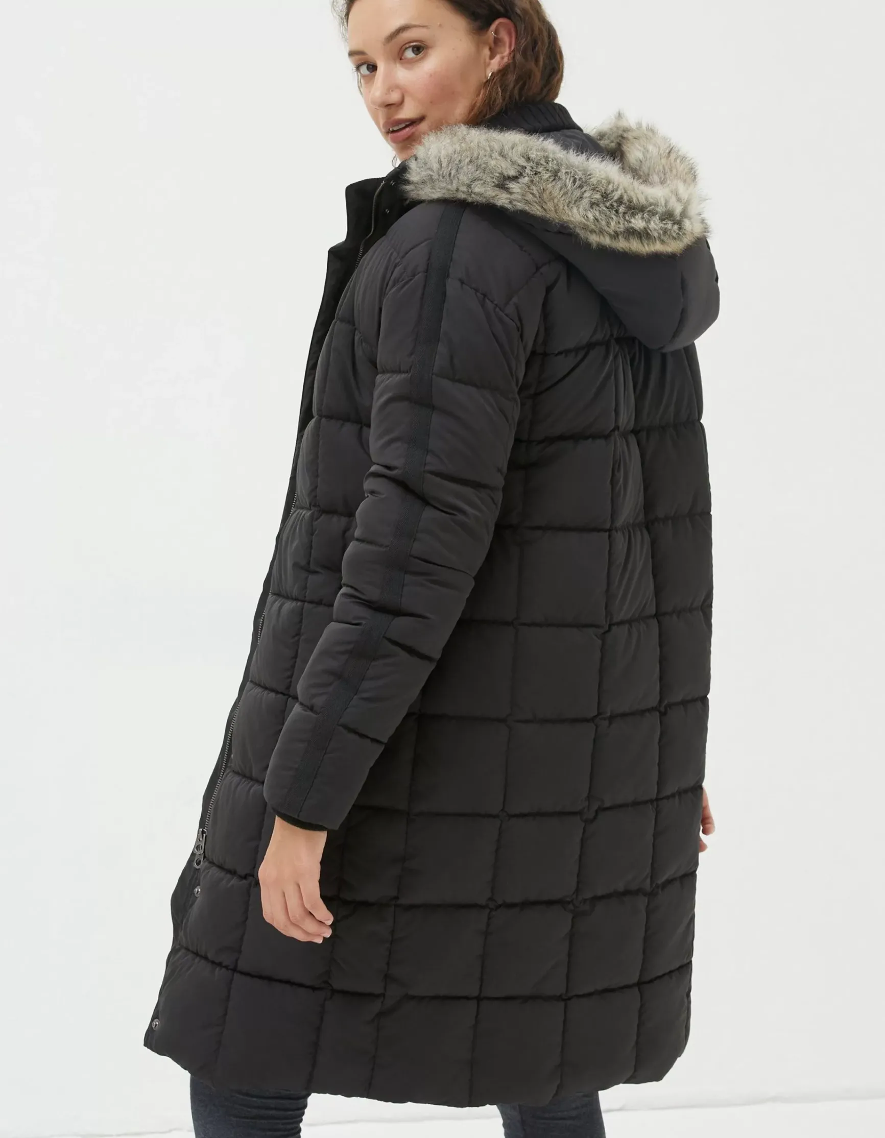FatFace Sienna Quilted Mid Length Coat|Women Coats & Jackets