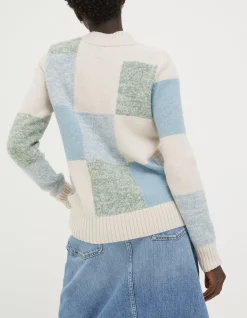 FatFace Sienna Square Patterned Jumper|Women Knitwear