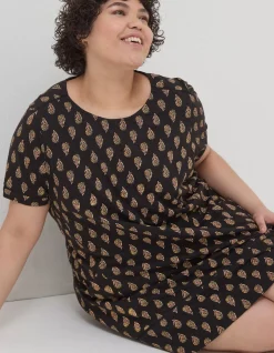 FatFace Simone Woodblock Jersey Dress|Women Dresses