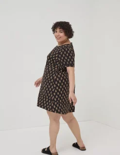 FatFace Simone Woodblock Jersey Dress|Women Dresses