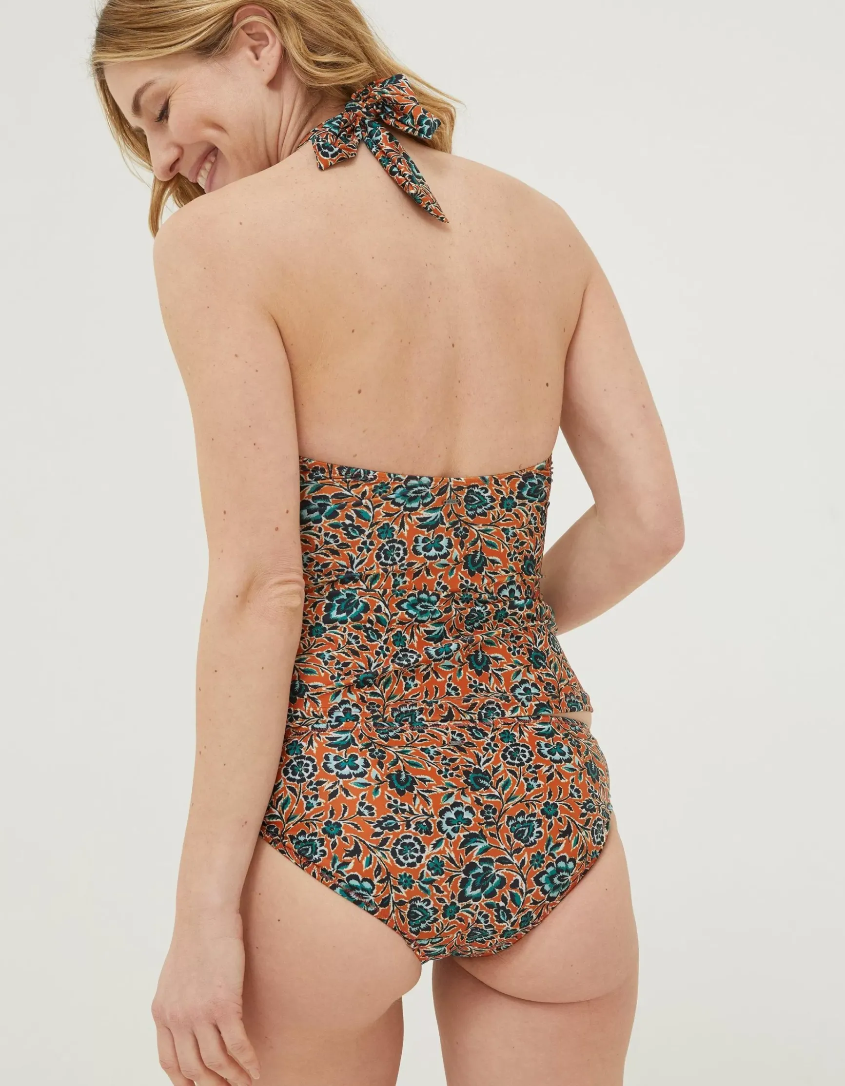 FatFace Sketched Floral Hoop Tankini Top|Women Beachwear & Swimwear