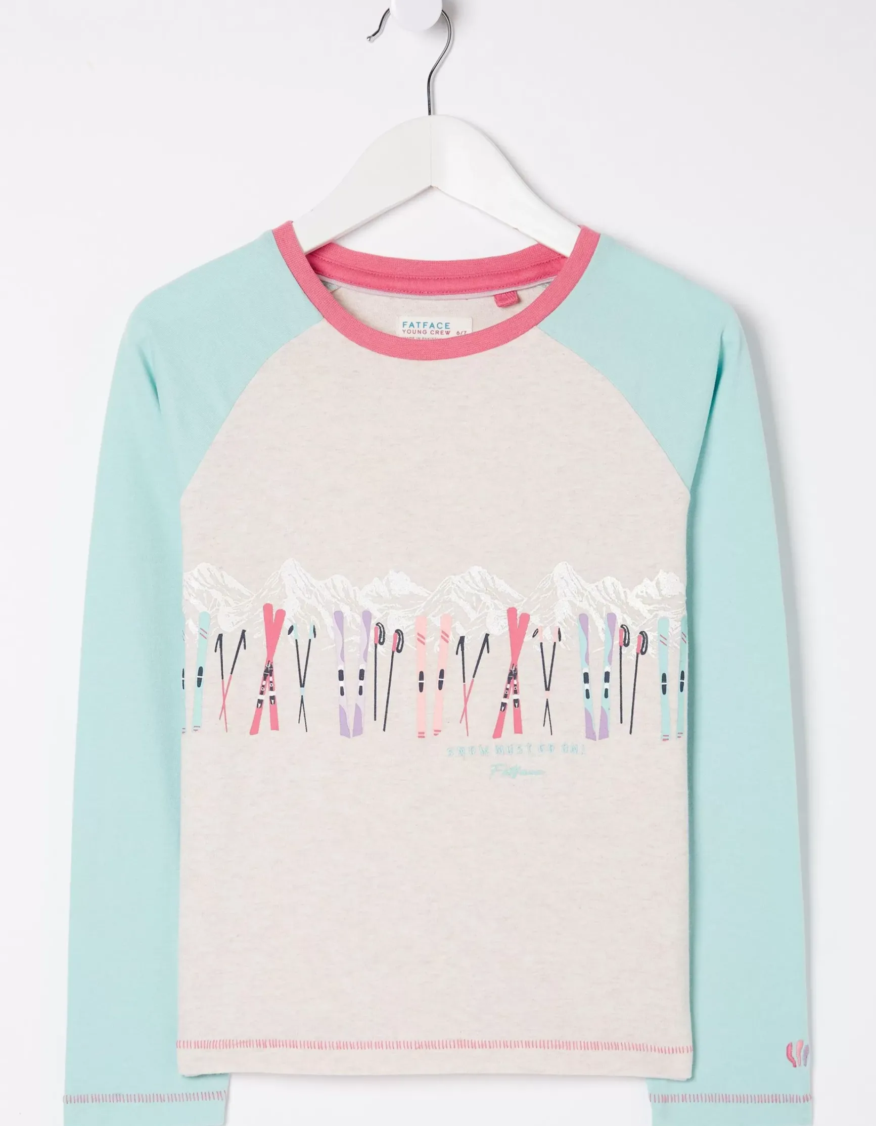 FatFace Ski Raglan Jersey T-Shirt|Girls View All