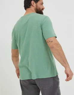 FatFace Slub Henley T-Shirt|Men T-Shirts