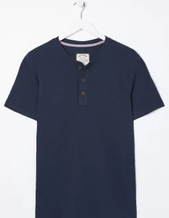 FatFace Slub Henley T-Shirt|Men T-Shirts