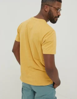 FatFace Slub Henley T-Shirt|Men T-Shirts