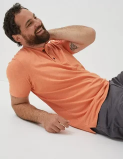 FatFace Slub Henley T-Shirt|Men T-Shirts