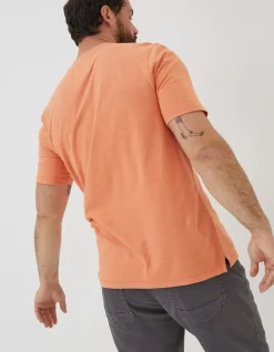 FatFace Slub Henley T-Shirt|Men T-Shirts