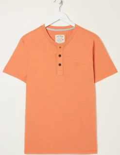 FatFace Slub Henley T-Shirt|Men T-Shirts