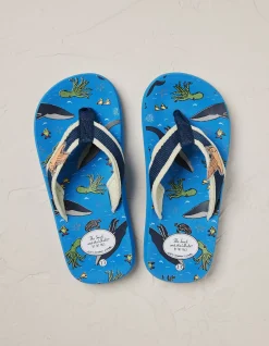 FatFace Snail And The Whale Flip Flops|Boys View All