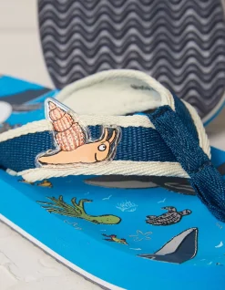 FatFace Snail And The Whale Flip Flops|Boys View All