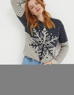 FatFace Snowflake Jumper|Women View All