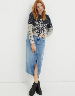 FatFace Snowflake Jumper|Women View All
