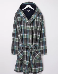 FatFace Southsea Fleece Checked Robe|Men Nightwear & Pyjamas
