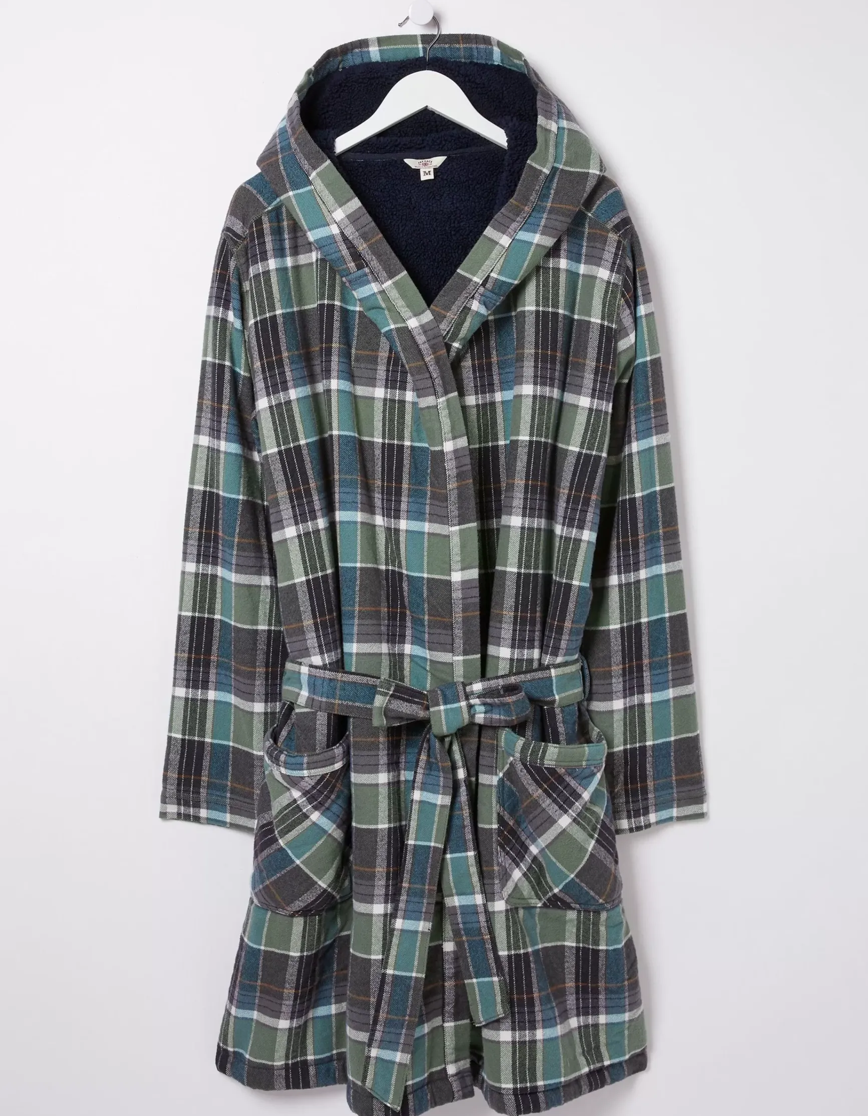 FatFace Southsea Fleece Checked Robe|Men Nightwear & Pyjamas