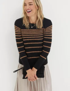 FatFace Sparkle Stripe Jumper|Women View All