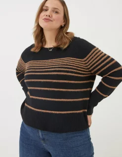 FatFace Sparkle Stripe Jumper|Women View All