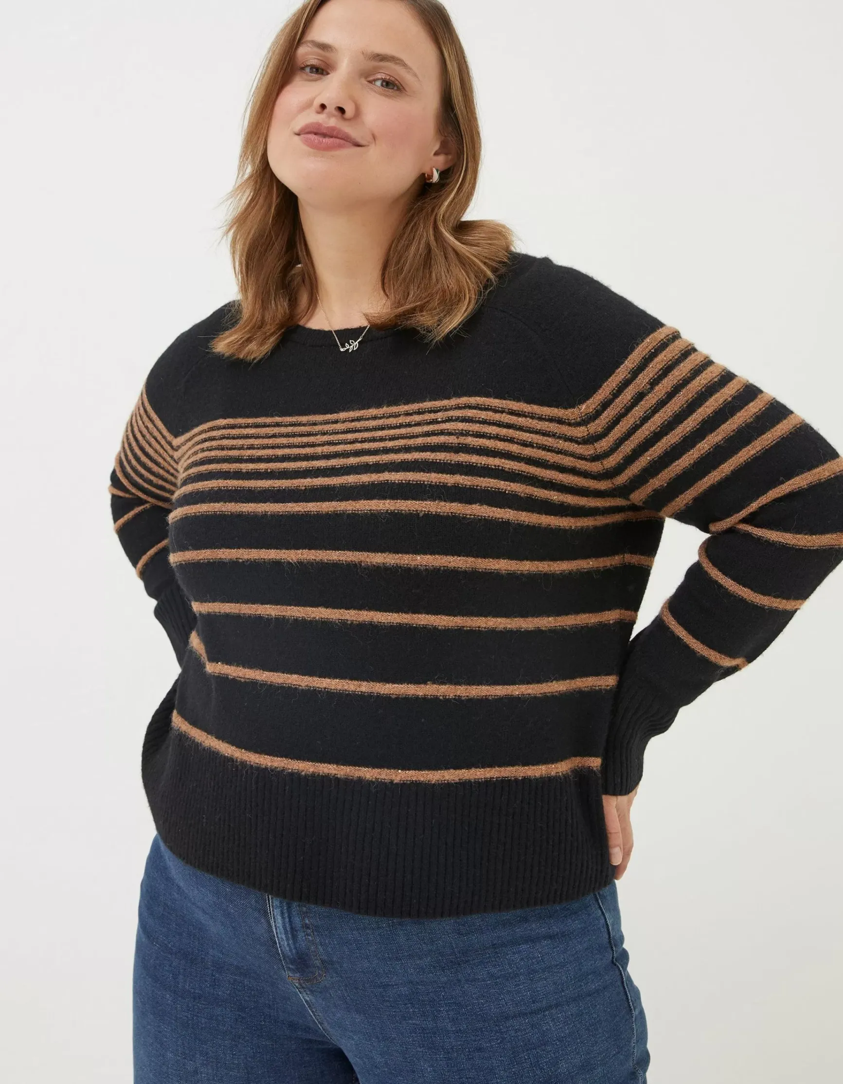 FatFace Sparkle Stripe Jumper|Women View All
