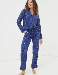 FatFace Star Print Pyjamas Gift Box Set|Women View All