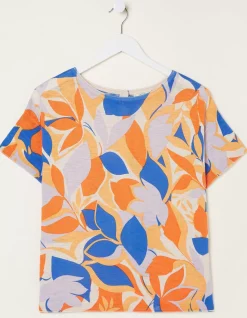 FatFace Stencil Floral Knitted Top|Women Knitwear