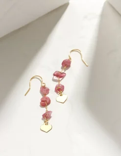 FatFace Stone And Heart Earrings|Women View All