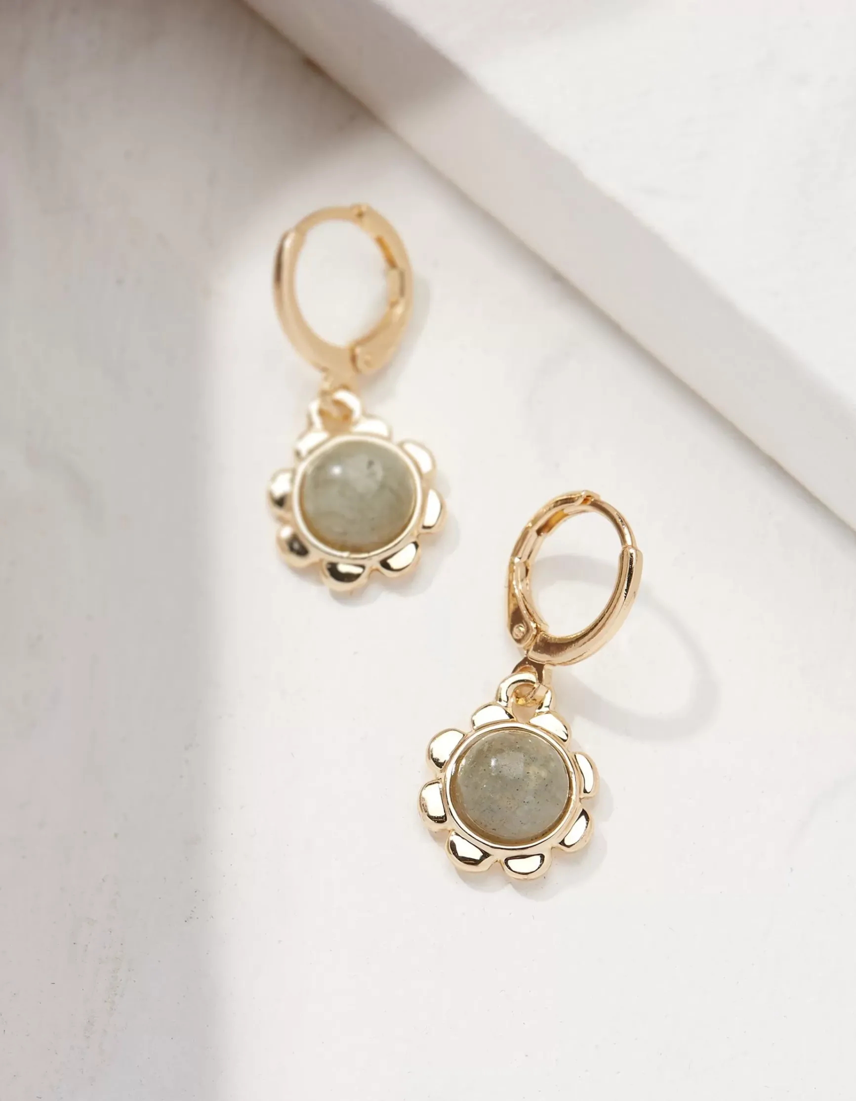 FatFace Stone Flower Drop Earrings|Women View All