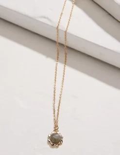 FatFace Stone Flower Necklace|Women View All