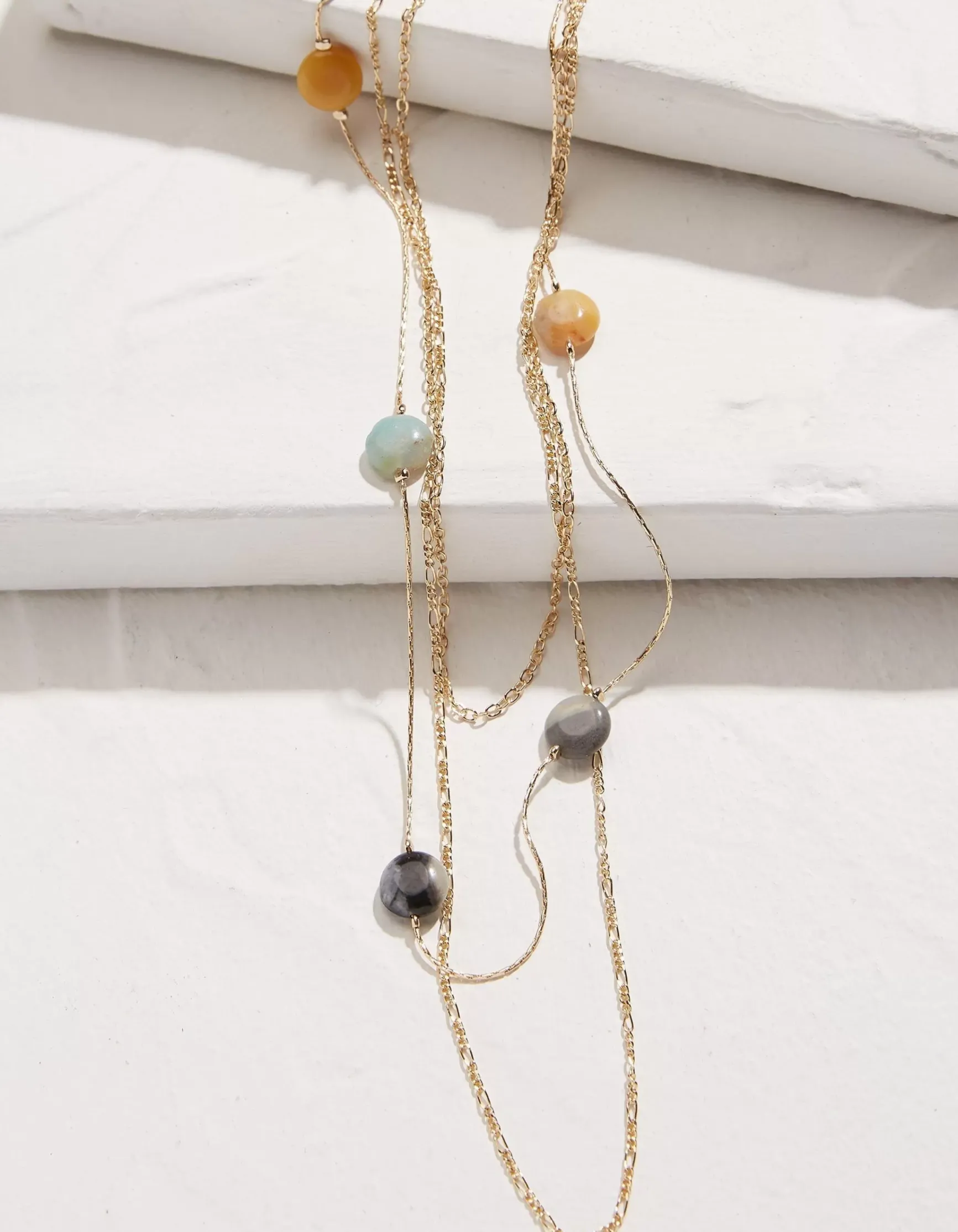 FatFace Stone Stack Necklace|Women View All