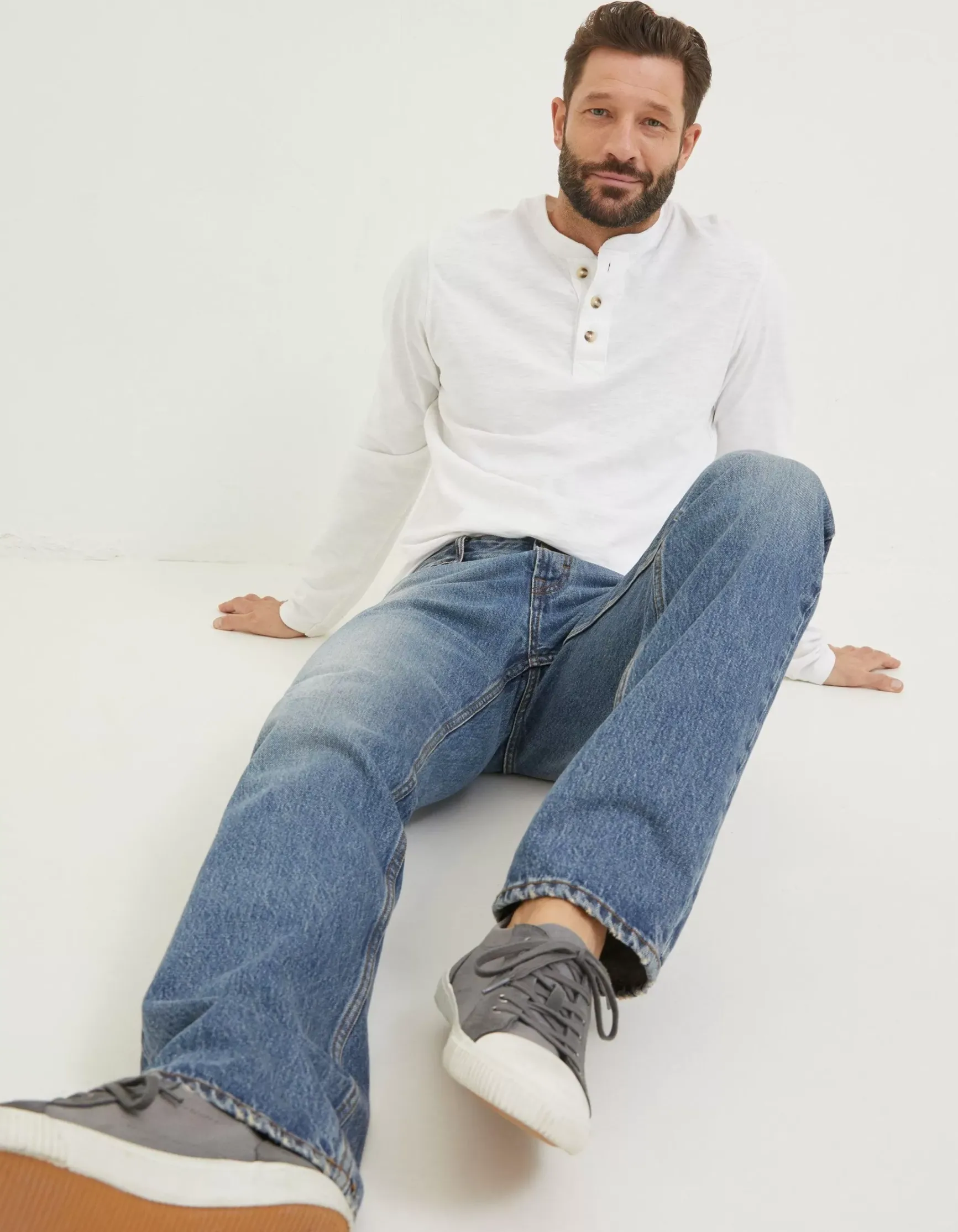 FatFace Straight Authentic Wash Jeans|Men Jeans