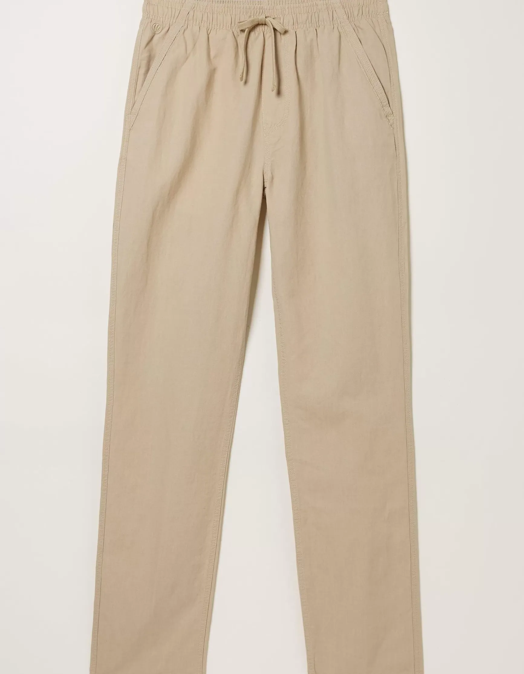 FatFace Straight Cotton Linen Trousers|Men Trousers & Chinos