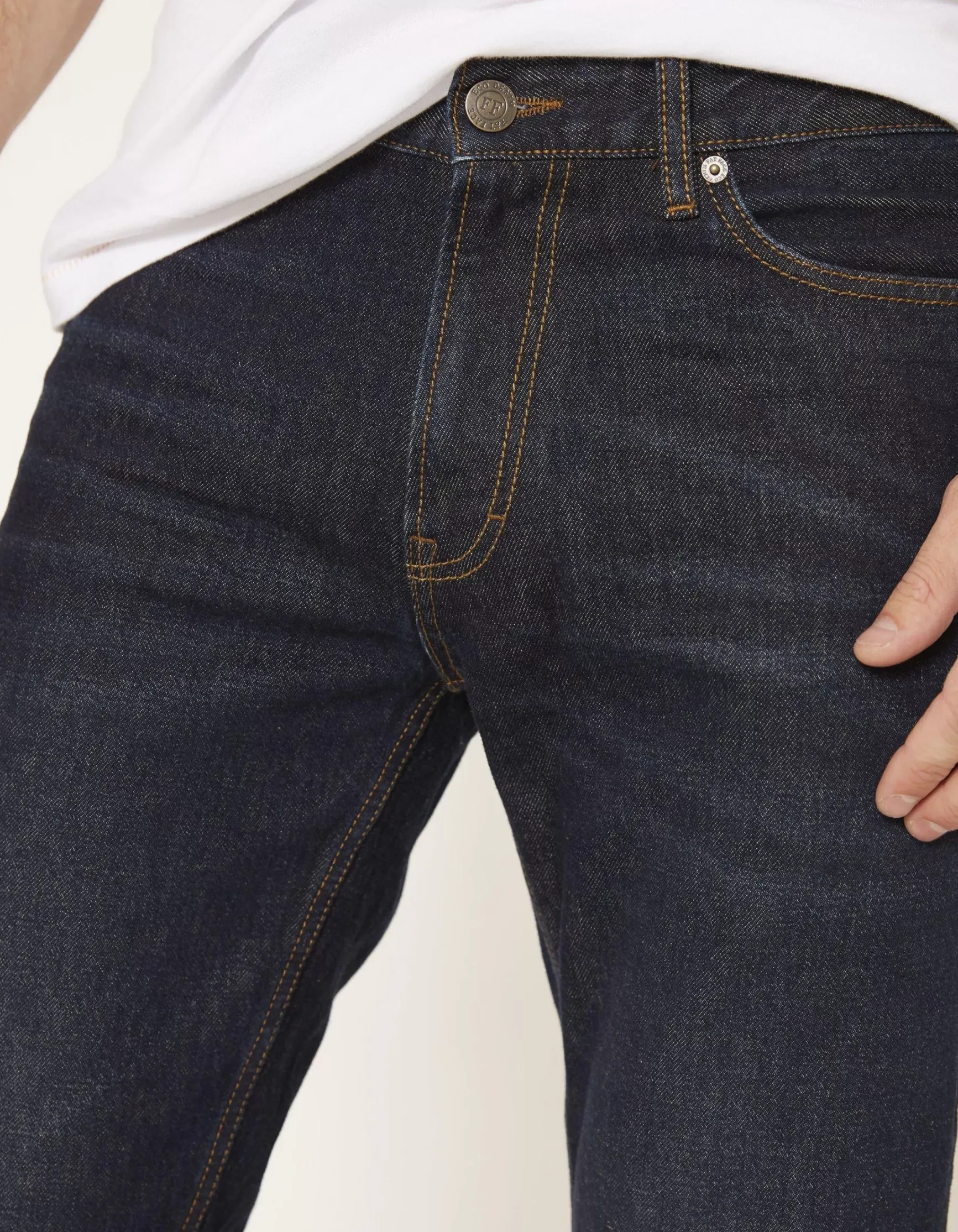 FatFace Straight Dark Vintage Wash Jeans|Men Jeans
