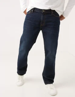FatFace Straight Dark Vintage Wash Jeans|Men Jeans
