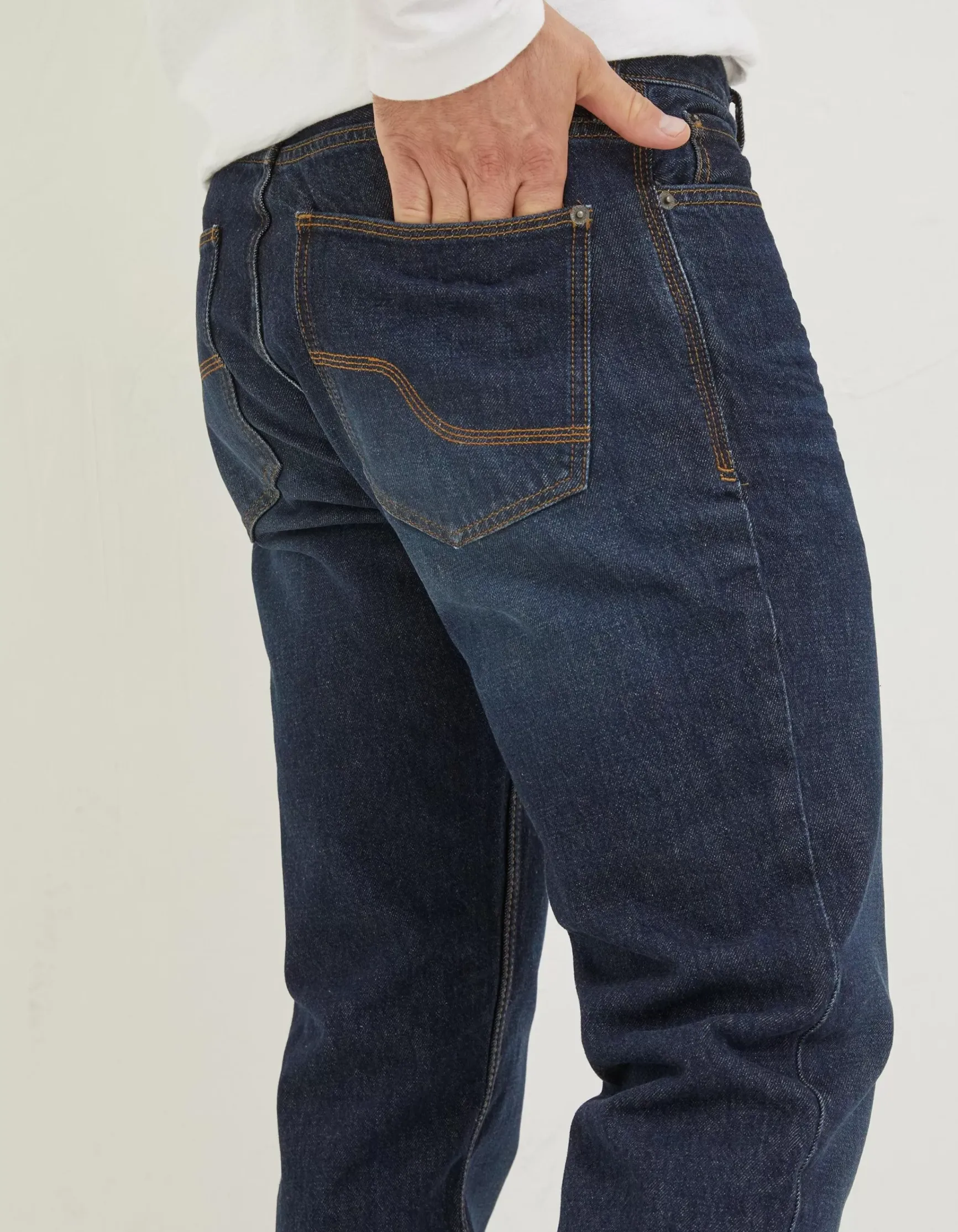 FatFace Straight Dark Vintage Wash Jeans|Men Jeans