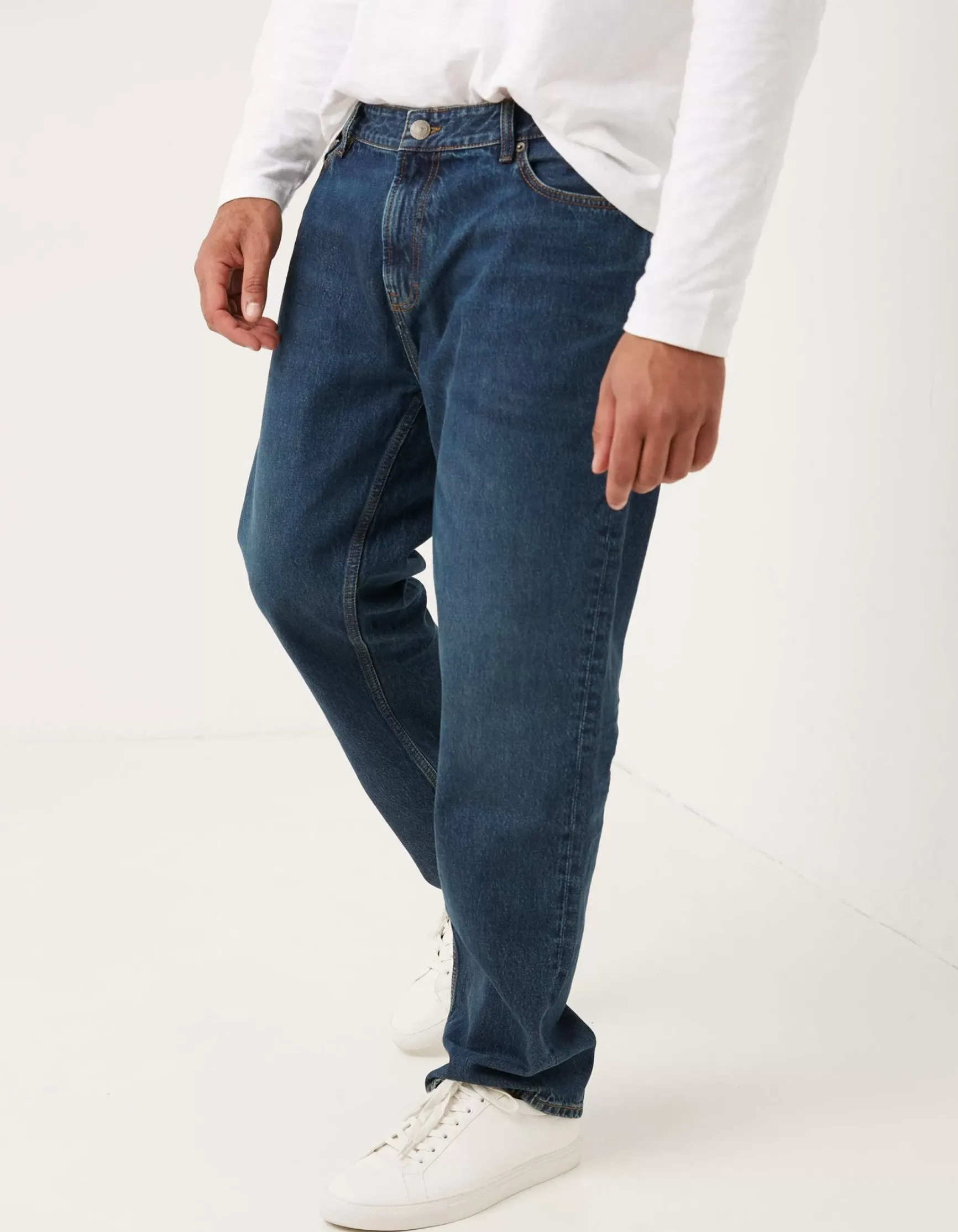 FatFace Straight Mid Wash Jeans|Men Jeans