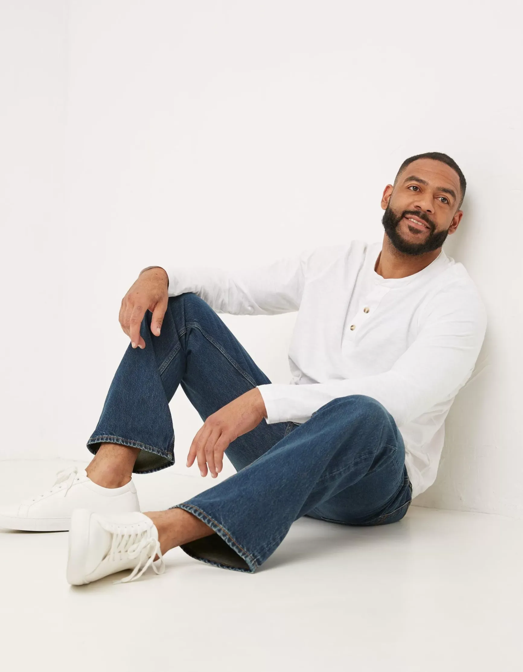 FatFace Straight Mid Wash Jeans|Men Jeans