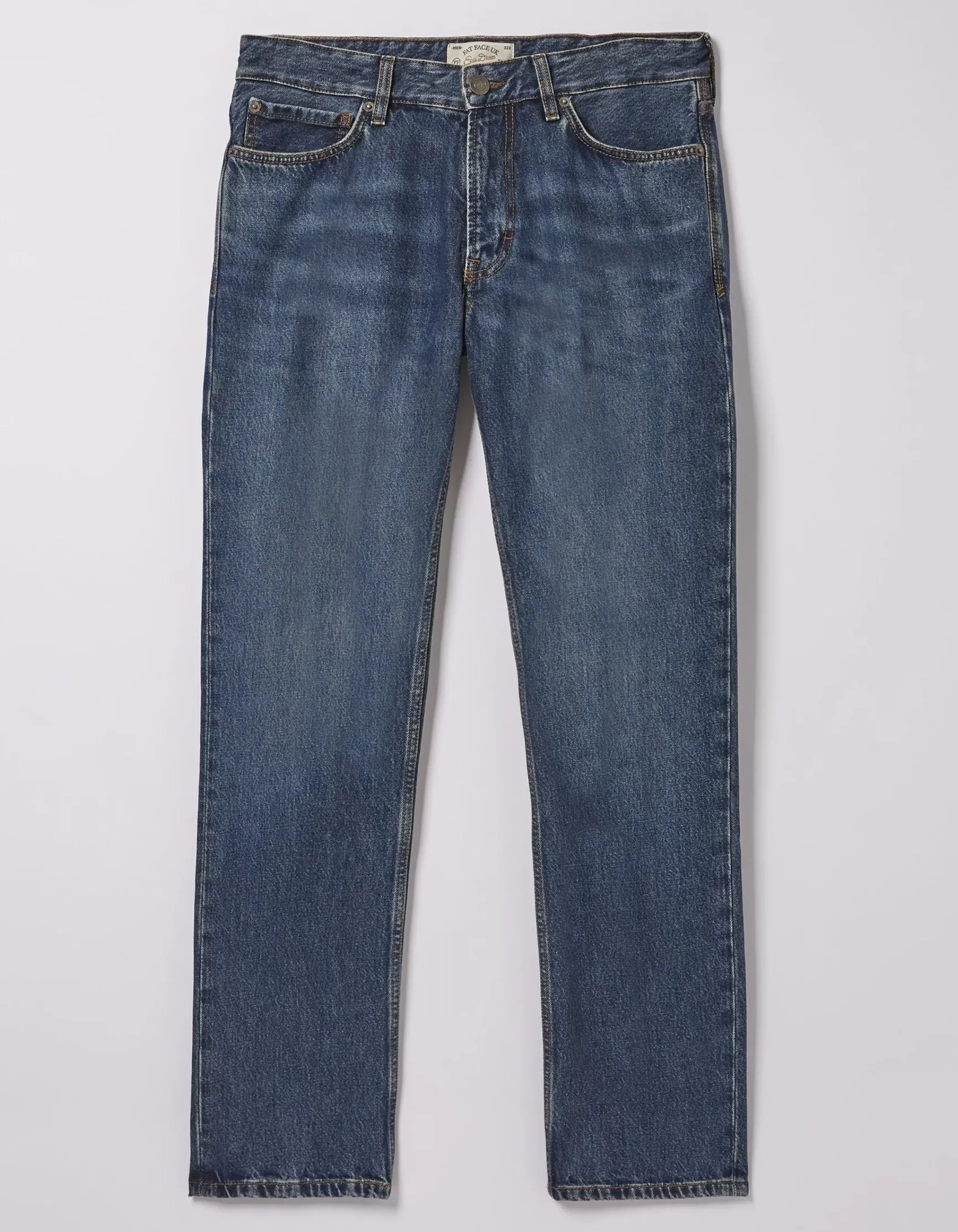 FatFace Straight Mid Wash Jeans|Men Jeans