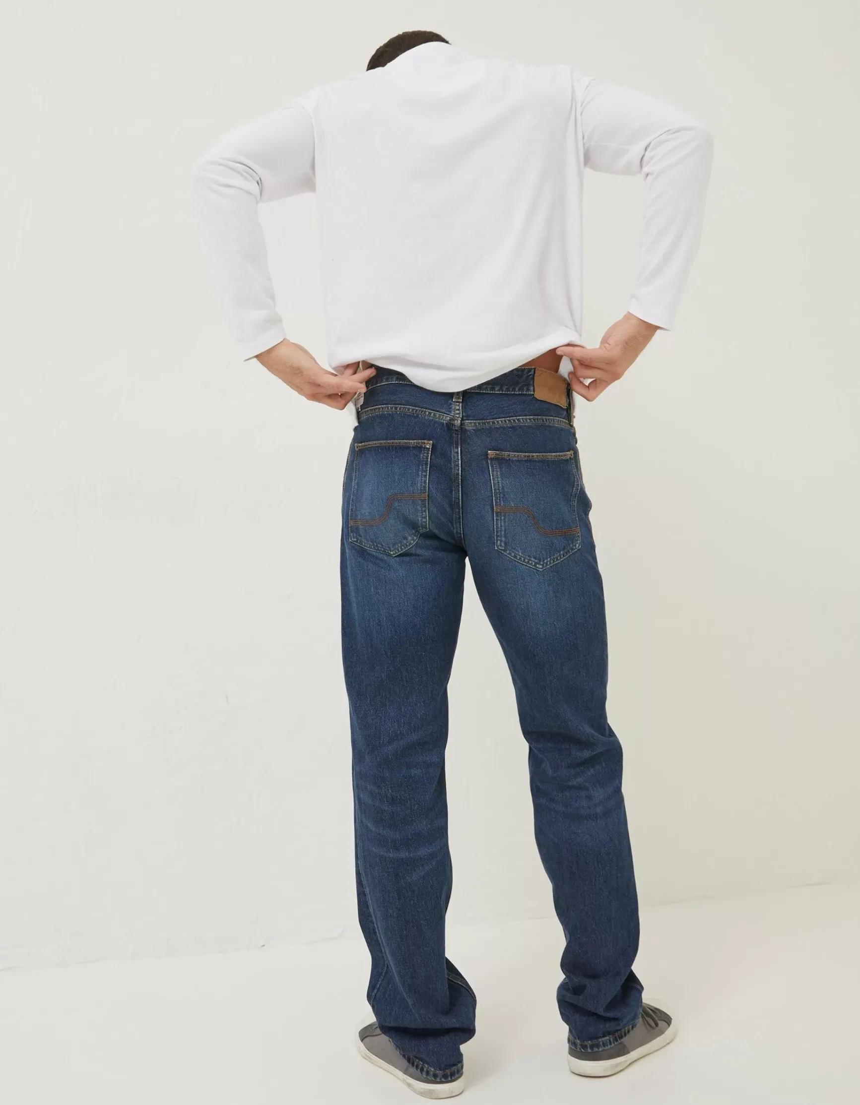 FatFace Straight Mid Wash Jeans|Men Jeans