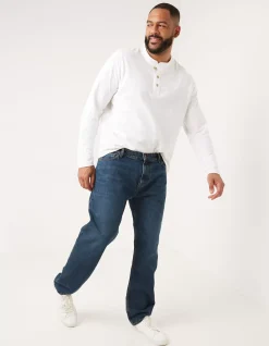 FatFace Straight Mid Wash Jeans|Men Jeans