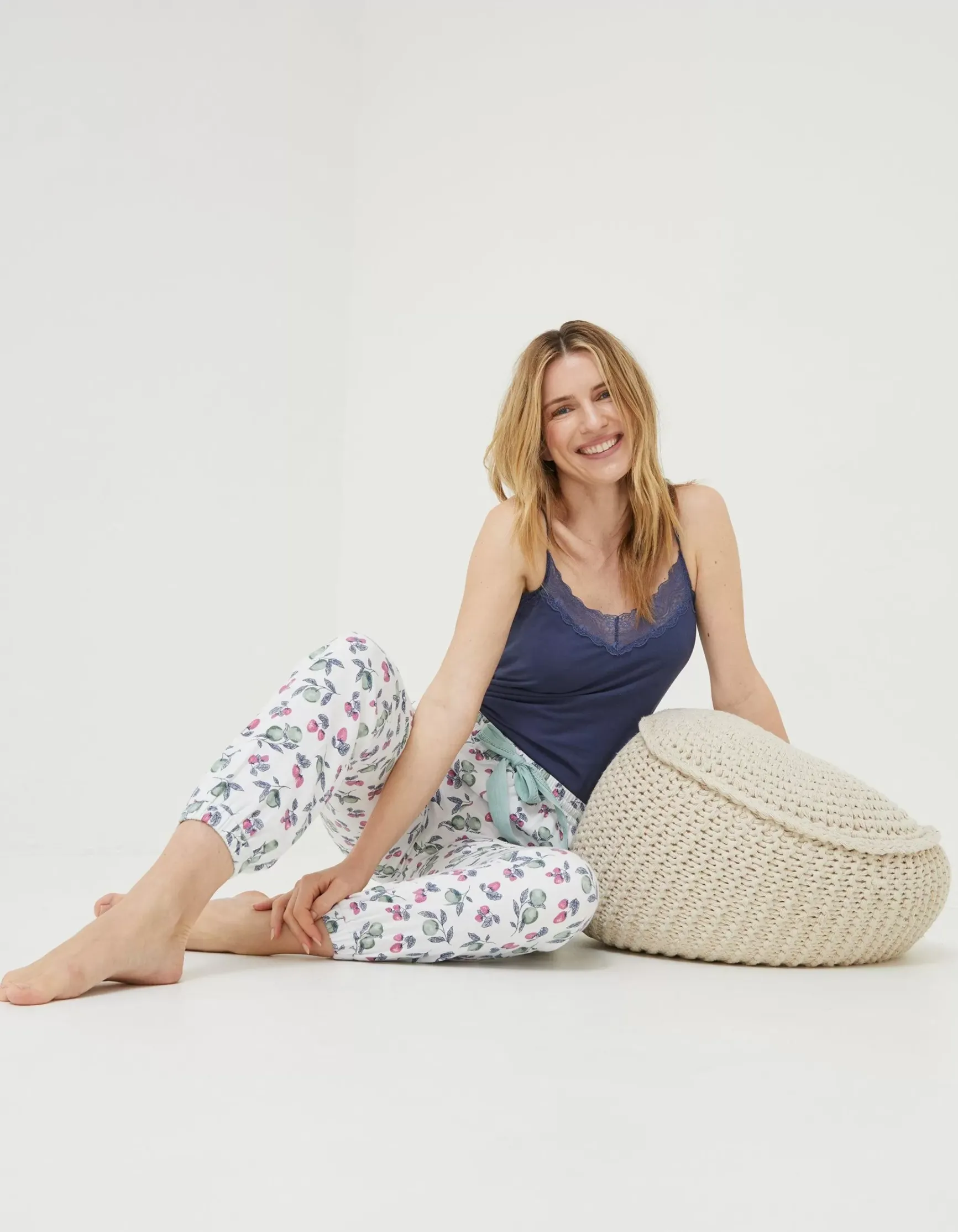 FatFace Strawberry Cuffed Pants|Women Nightwear & Loungewear
