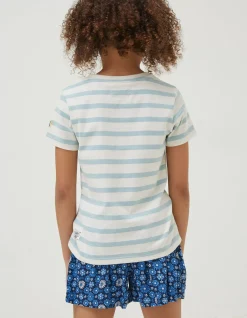 FatFace Stripe Bee Jersey T Shirt|Girls View All