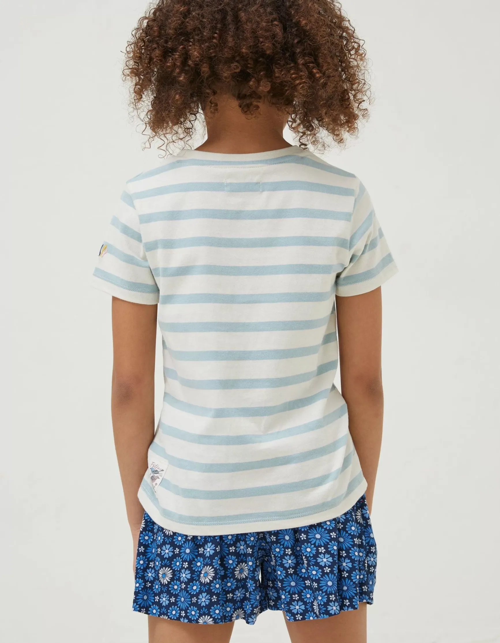 FatFace Stripe Bee Jersey T Shirt|Girls View All