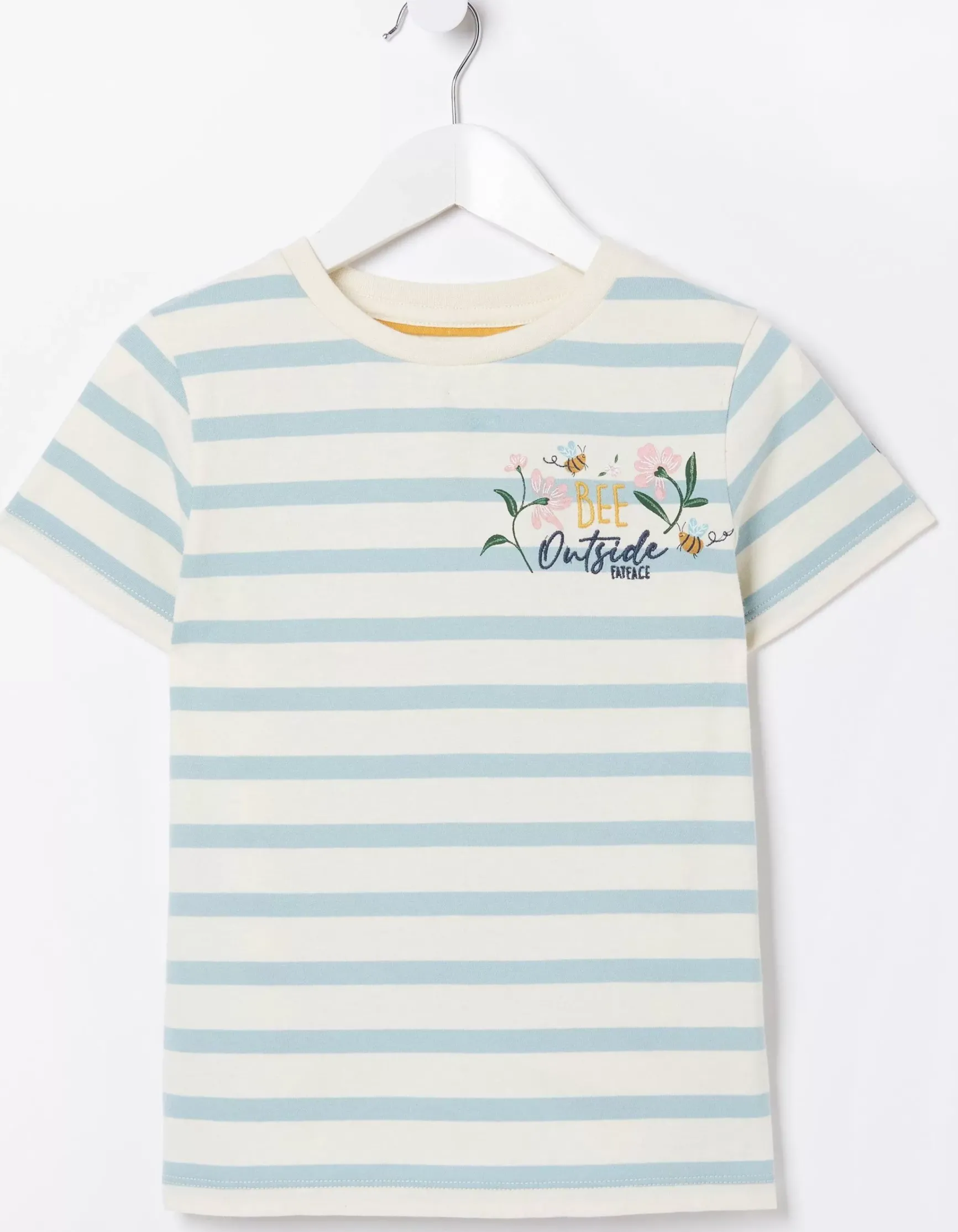 FatFace Stripe Bee Jersey T Shirt|Girls View All