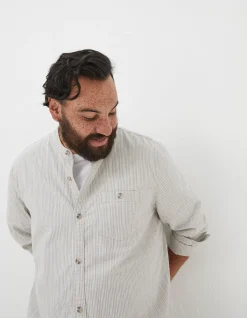 FatFace Stripe Grandad Shirt|Men View All
