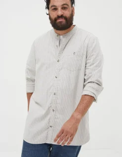 FatFace Stripe Grandad Shirt|Men View All