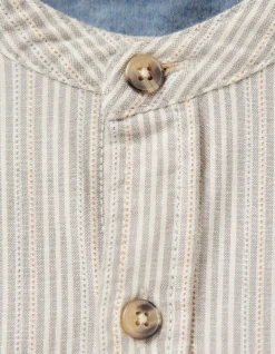 FatFace Stripe Grandad Shirt|Men View All