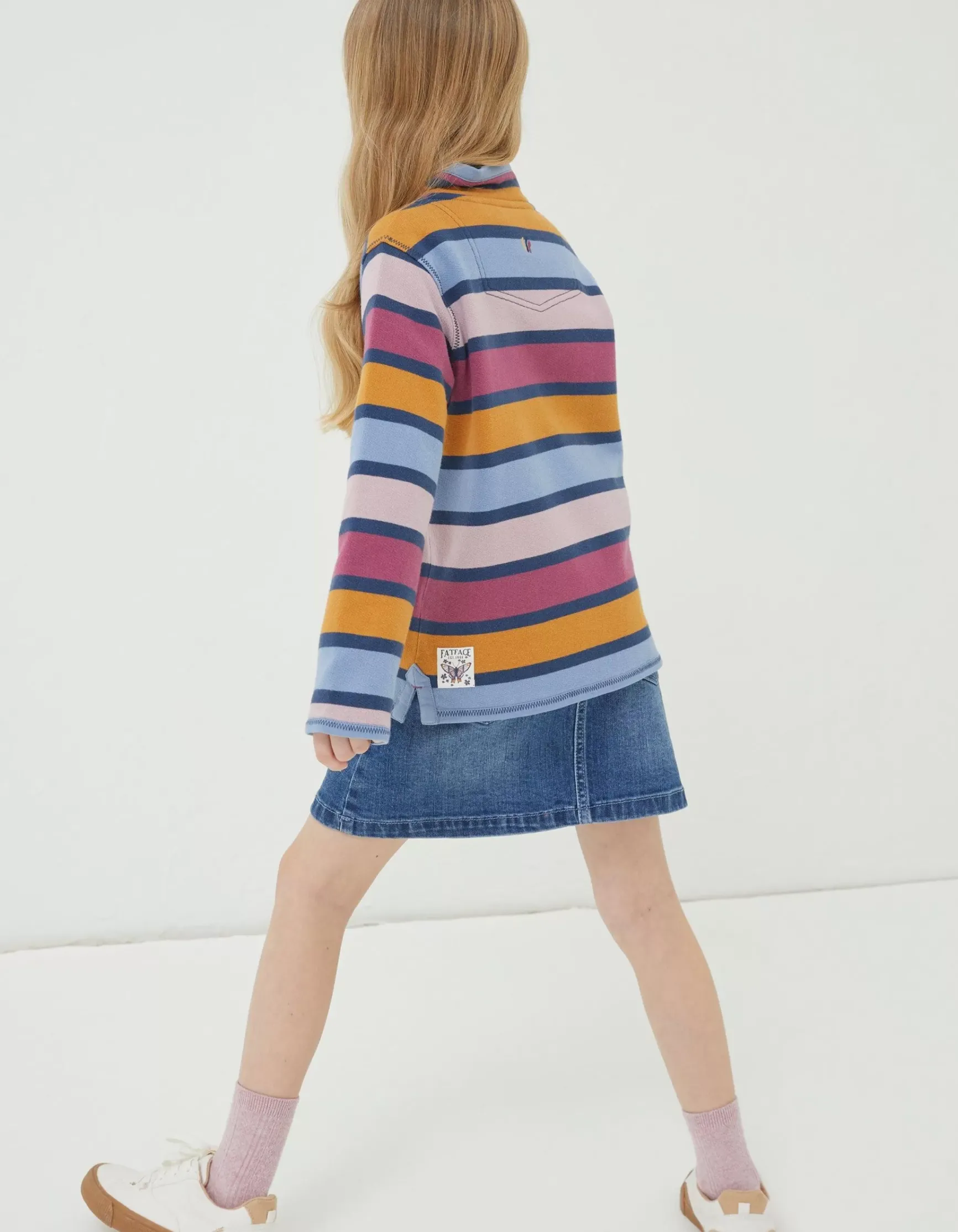 FatFace Stripe Half Neck Sweatshirt|Girls View All