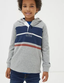 FatFace Stripe Henley Hoodie|Boys View All