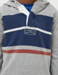 FatFace Stripe Henley Hoodie|Boys View All